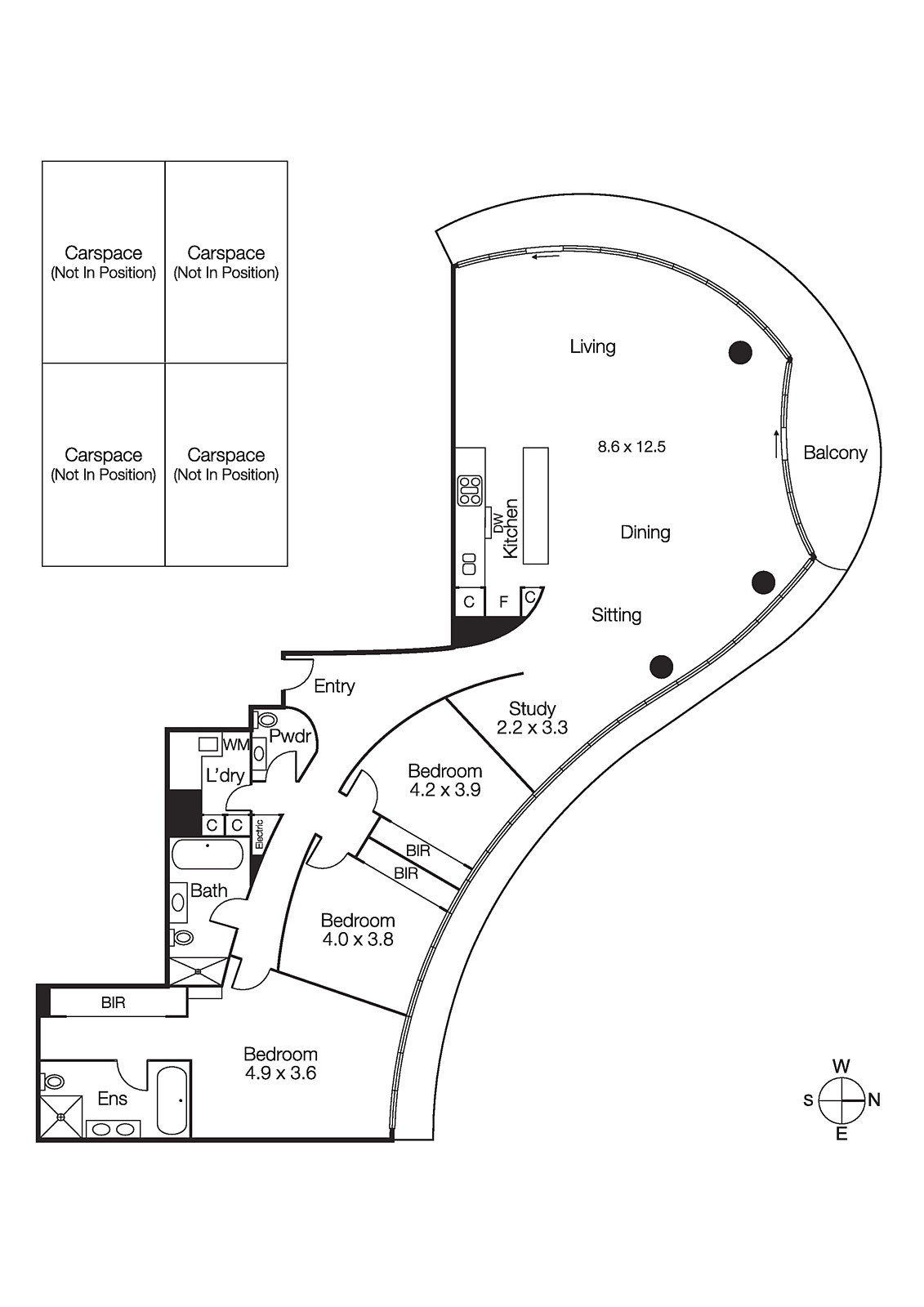1704/576 St Kilda Road, Melbourne VIC 3004 - Floorplan