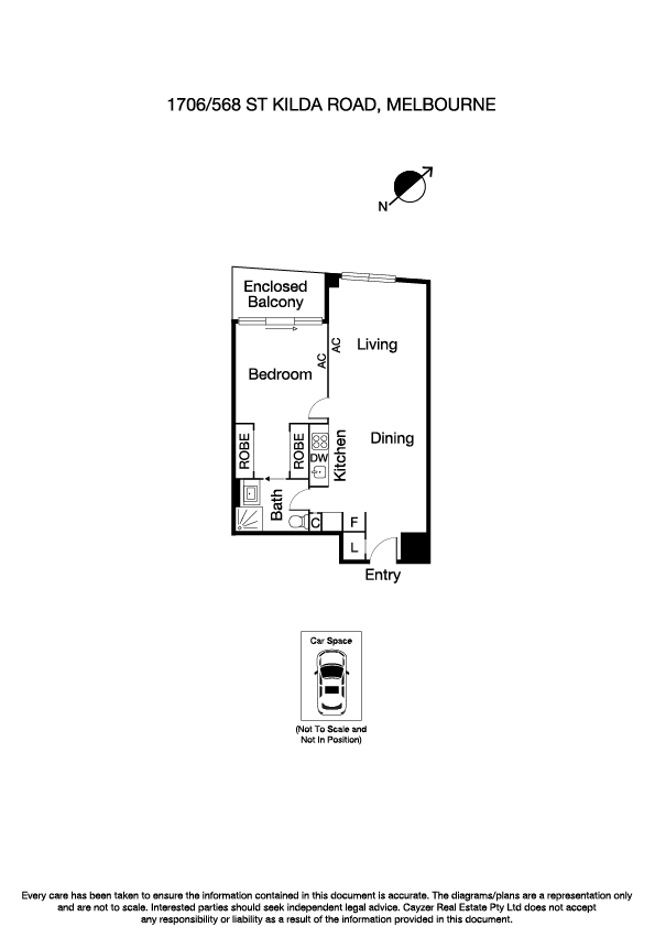 1706/568 St Kilda Road, MELBOURNE VIC 3004 - Floorplan