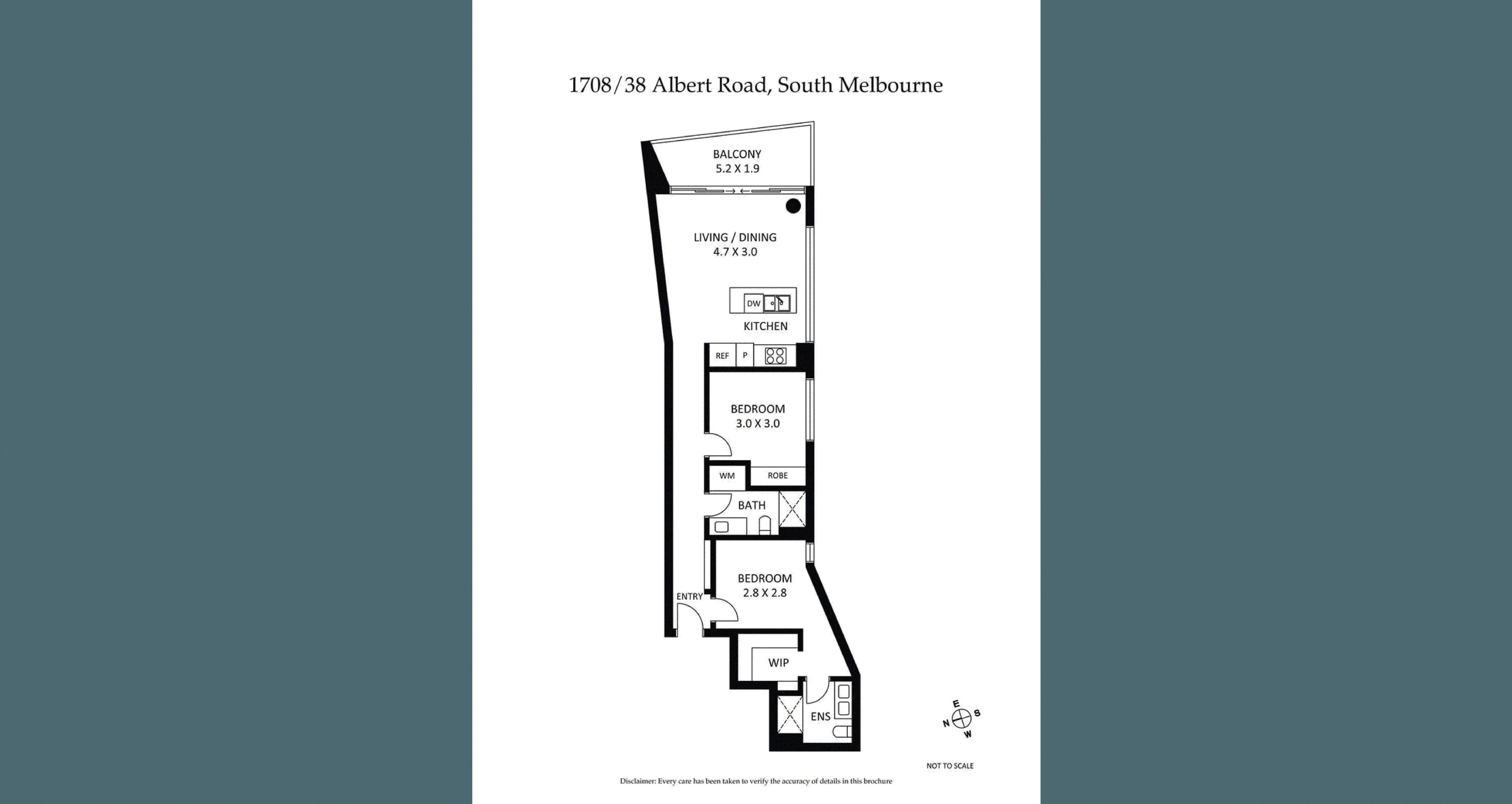 1708/38 Albert Road, SOUTH MELBOURNE VIC 3205 - Floorplan