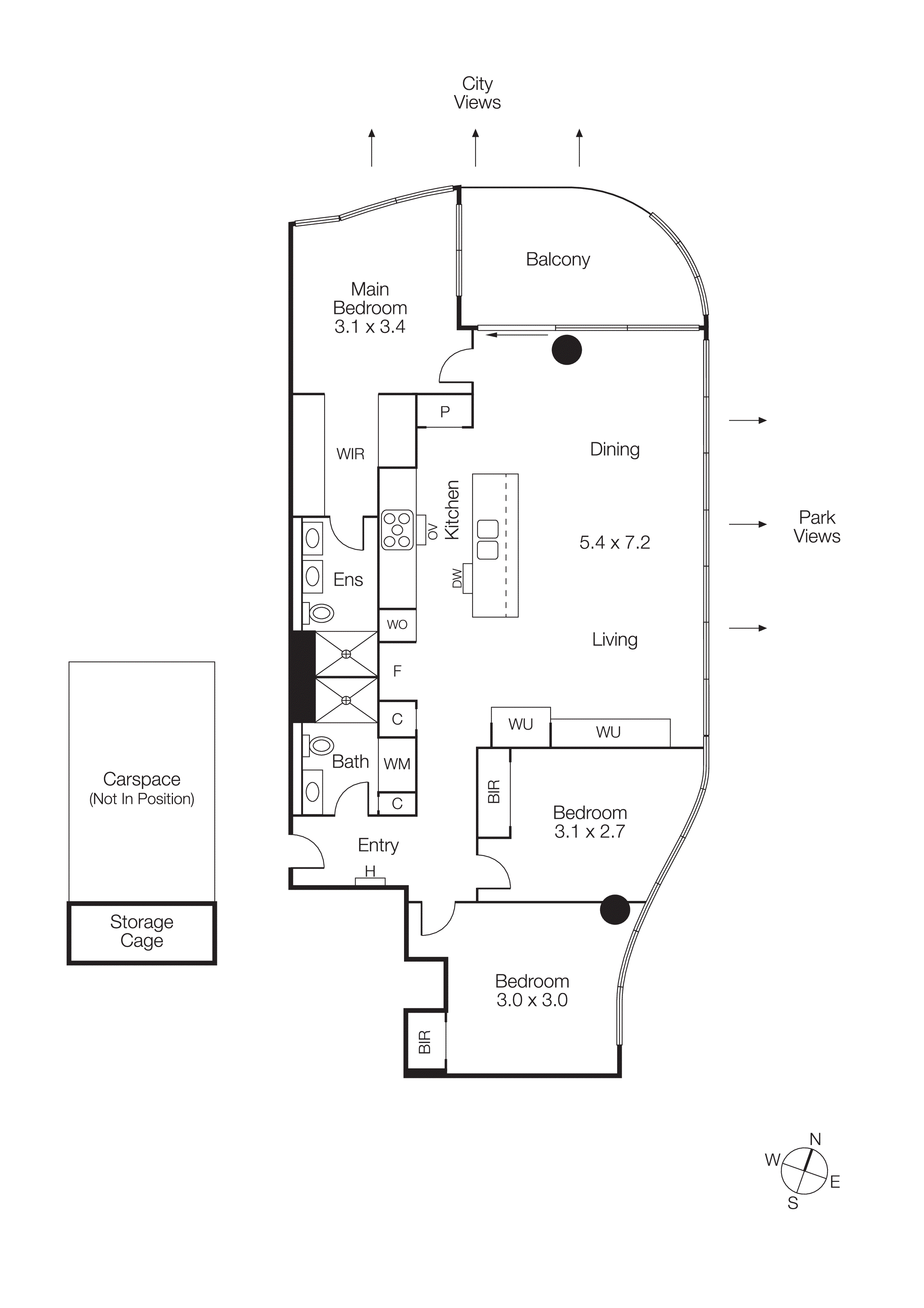 1708/39 Park Street, South Melbourne VIC 3205 - Floorplan
