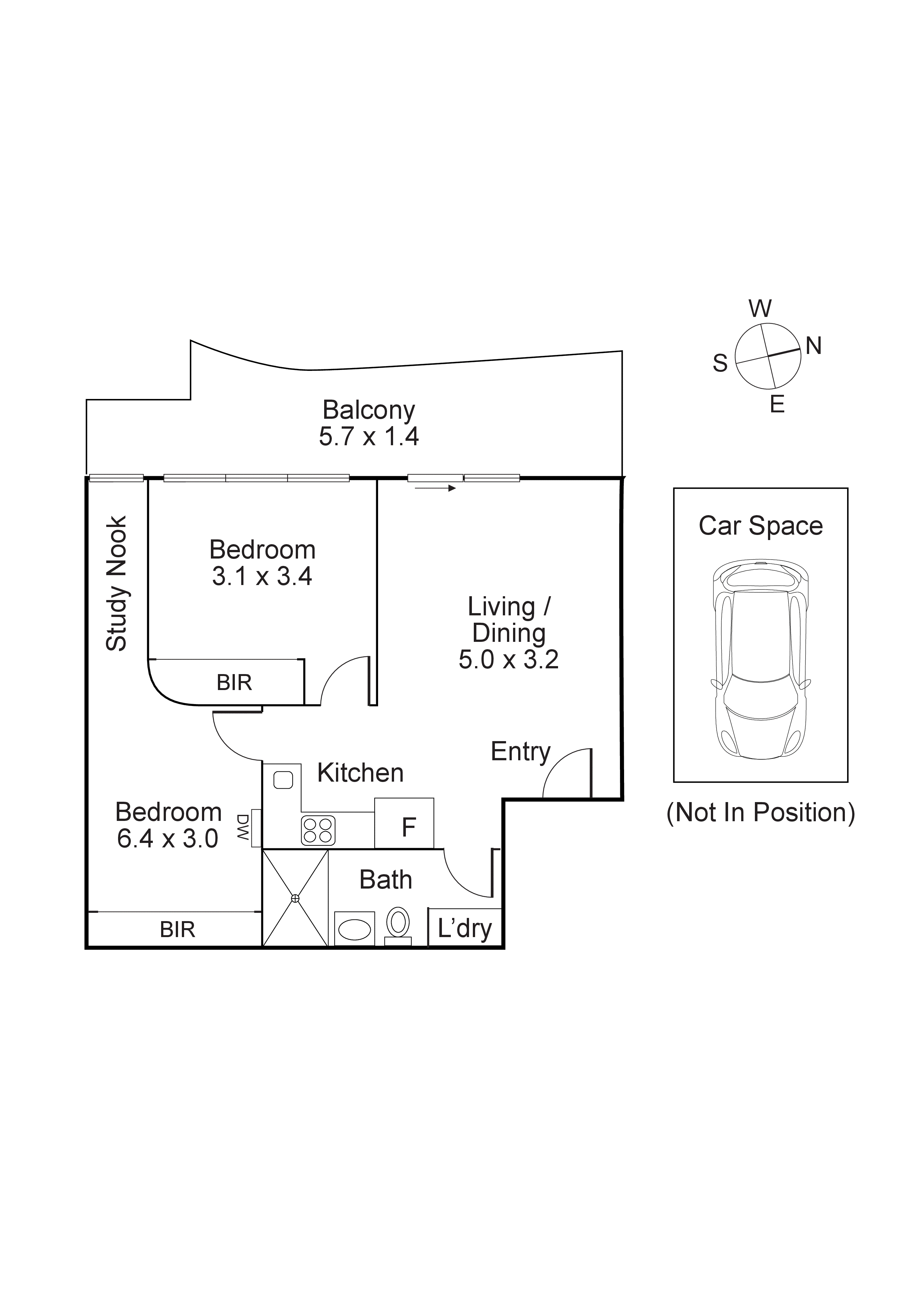 1709/8 Daly Street, South Yarra VIC 3141 - Floorplan