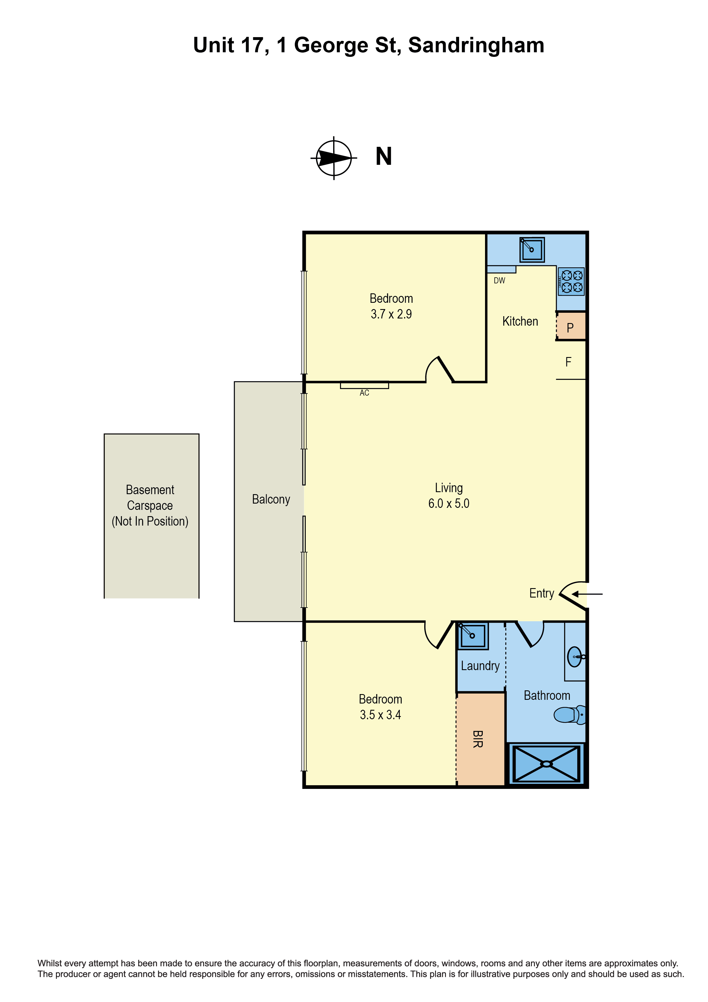 17/1 George Street, SANDRINGHAM VIC 3191 - Floorplan