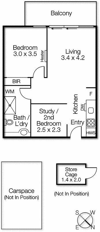 17/12 Fitzroy Street, St Kilda VIC 3182 - Floorplan