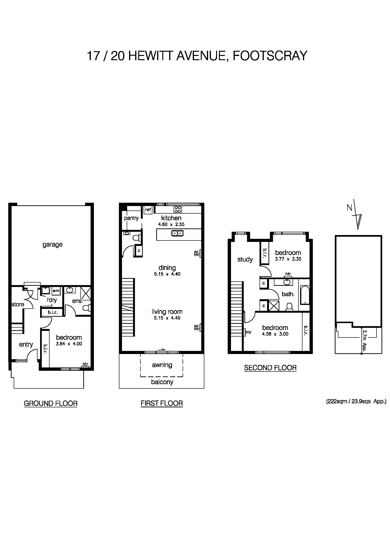 17/20 Hewitt Avenue, FOOTSCRAY VIC 3011 - Floorplan