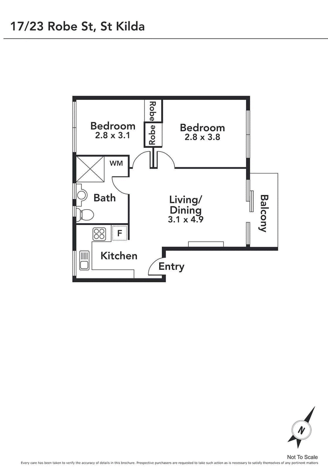 17/23 Robe Street, St Kilda VIC 3182 - Floorplan