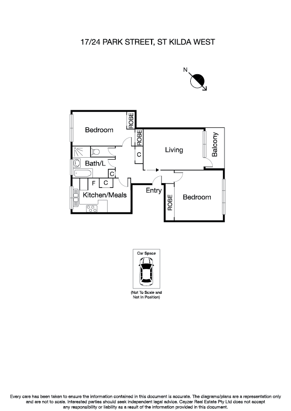 17/24 Park Street, ST KILDA WEST VIC 3182 - Floorplan