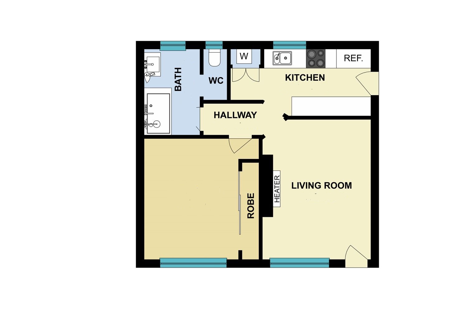 17/32 Fitzroy Street, ST KILDA VIC 3182 - Floorplan