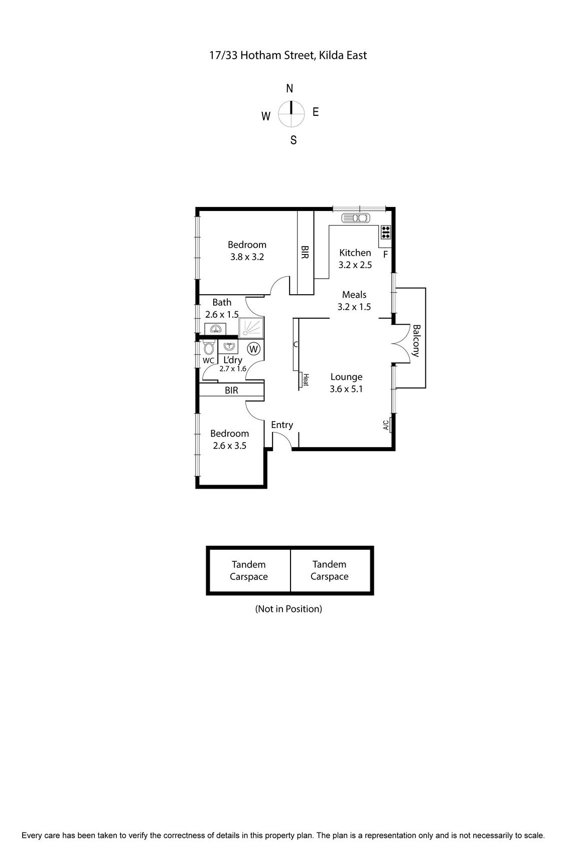 17/33 Hotham  Street, ST KILDA EAST VIC 3183 - Floorplan