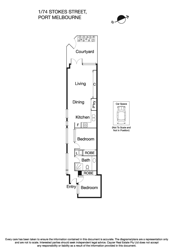 1/74 Stokes Street, PORT MELBOURNE VIC 3207 - Floorplan