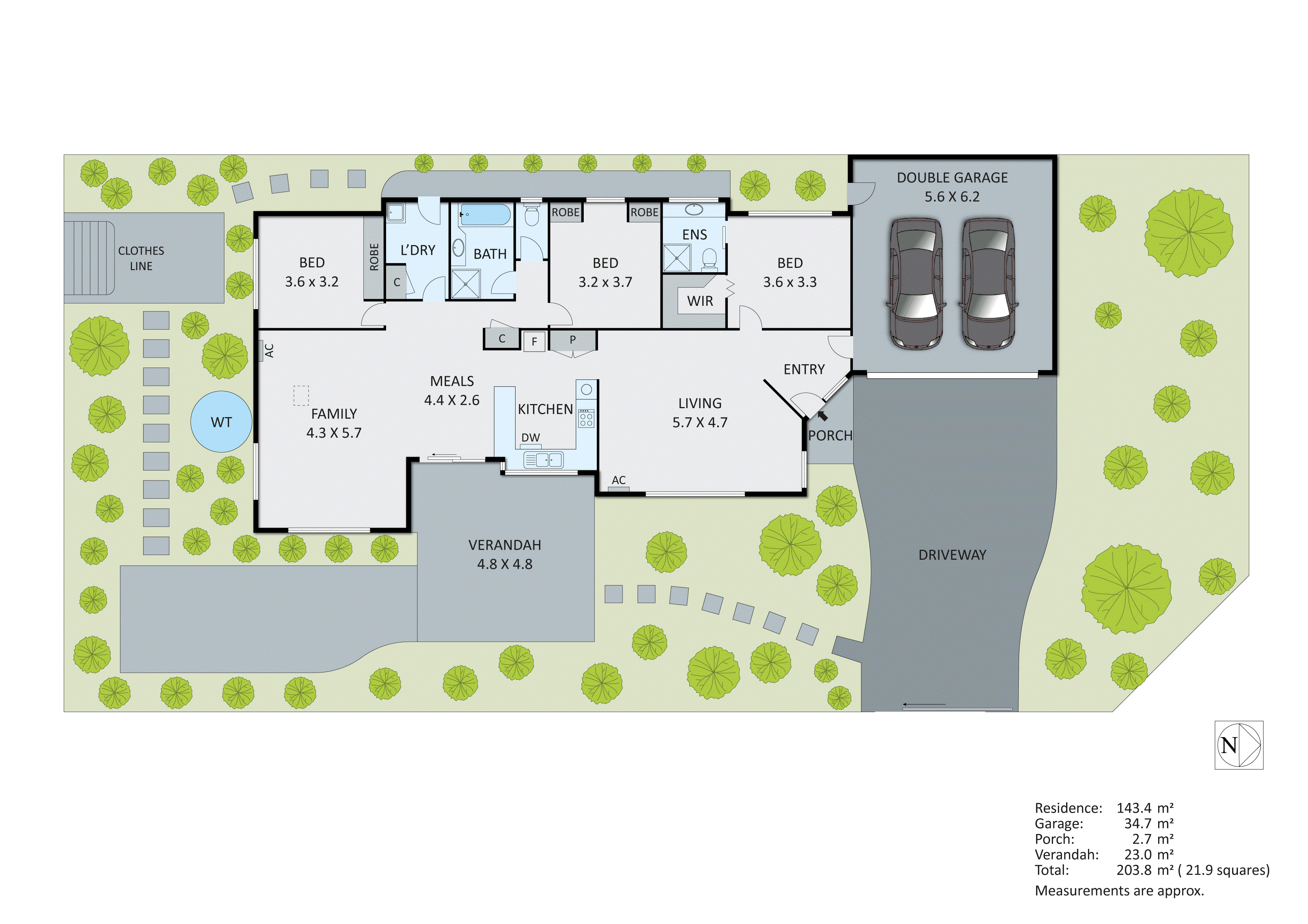 174 Wells Road, Aspendale Gardens VIC 3195 - Floorplan
