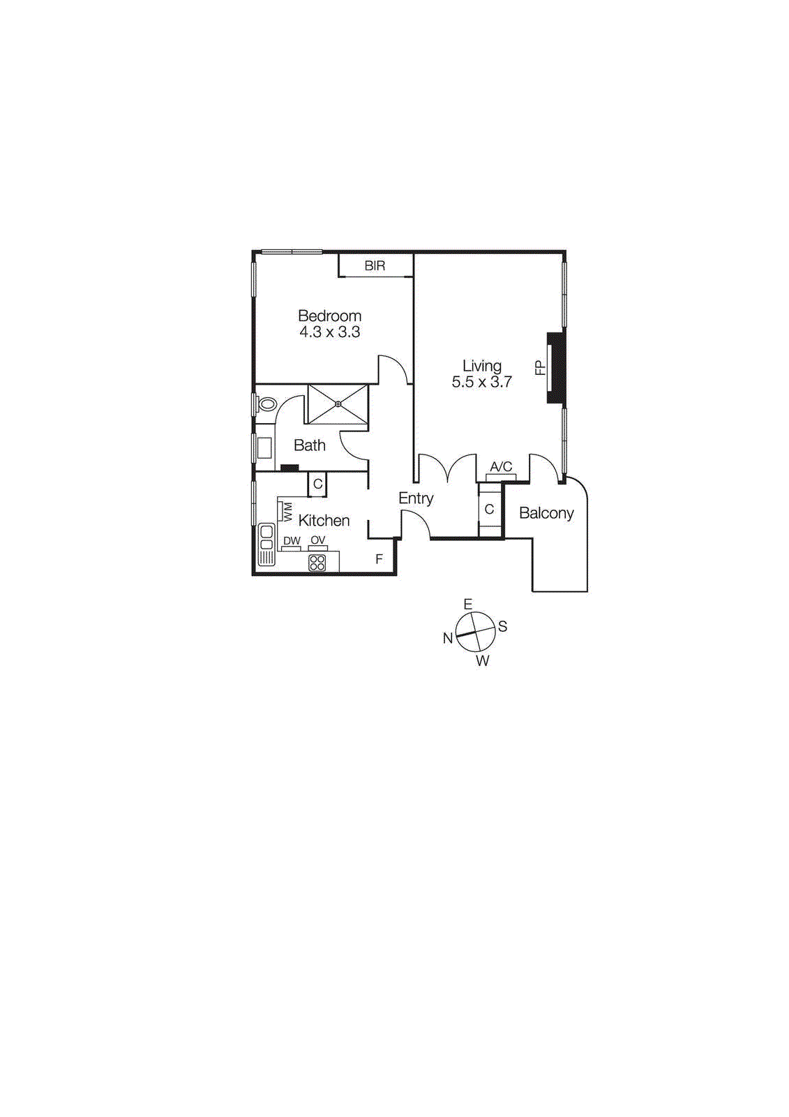 17/45 Chapel Street, St Kilda VIC 3182 - Floorplan