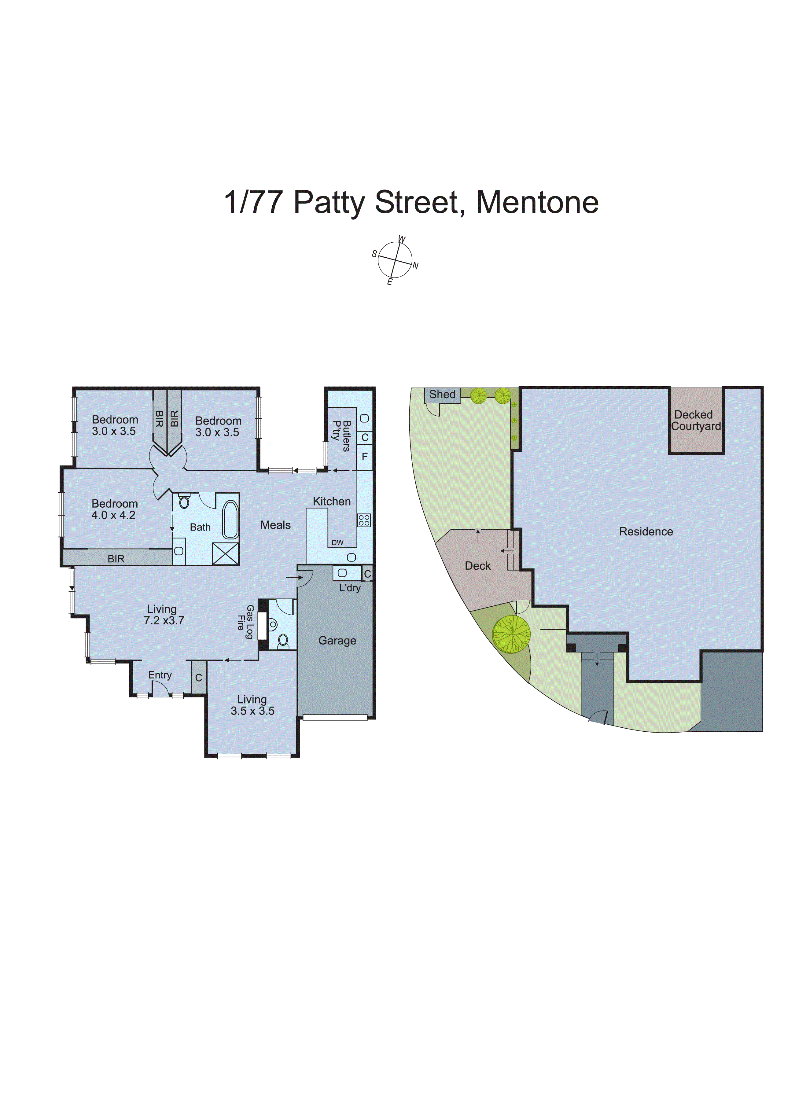 1/77 Patty Street, Mentone VIC 3194 - Floorplan