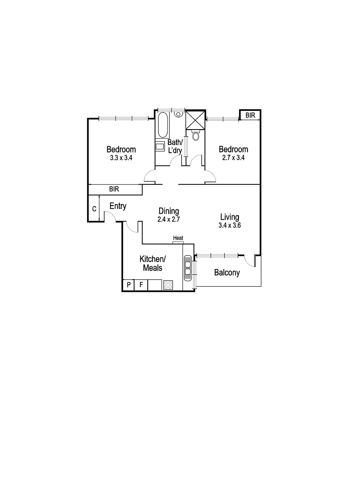 17/70 Park Street, St Kilda West VIC 3182 - Floorplan