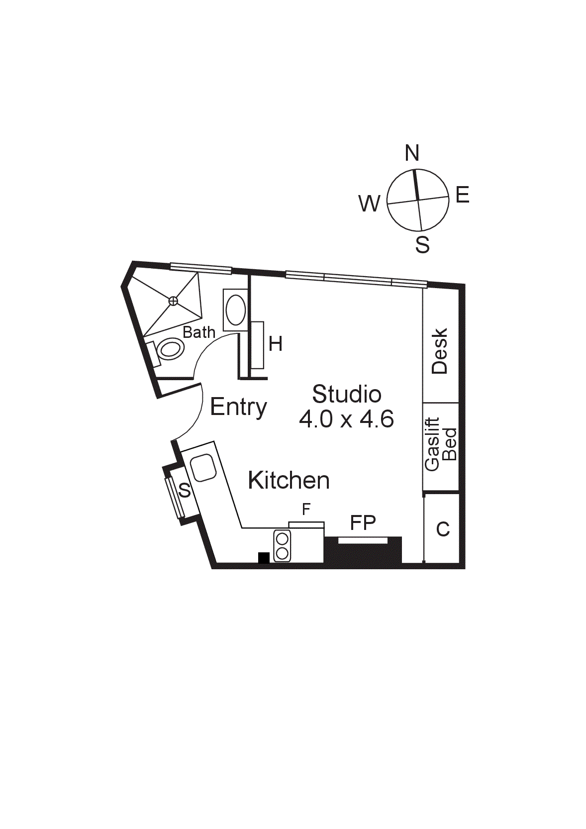 17/73 Alexandra Avenue, South Yarra VIC 3141 - Floorplan