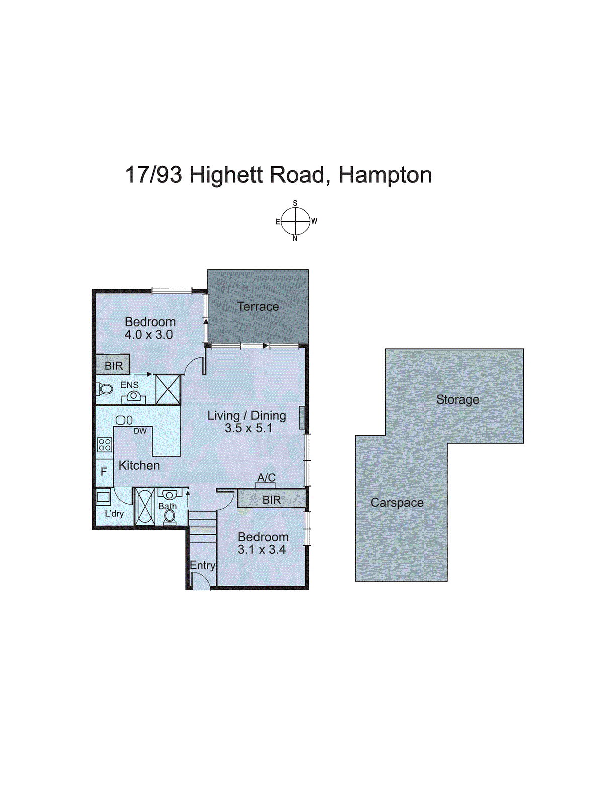 17/93 Highett Road, Hampton VIC 3188 - Floorplan