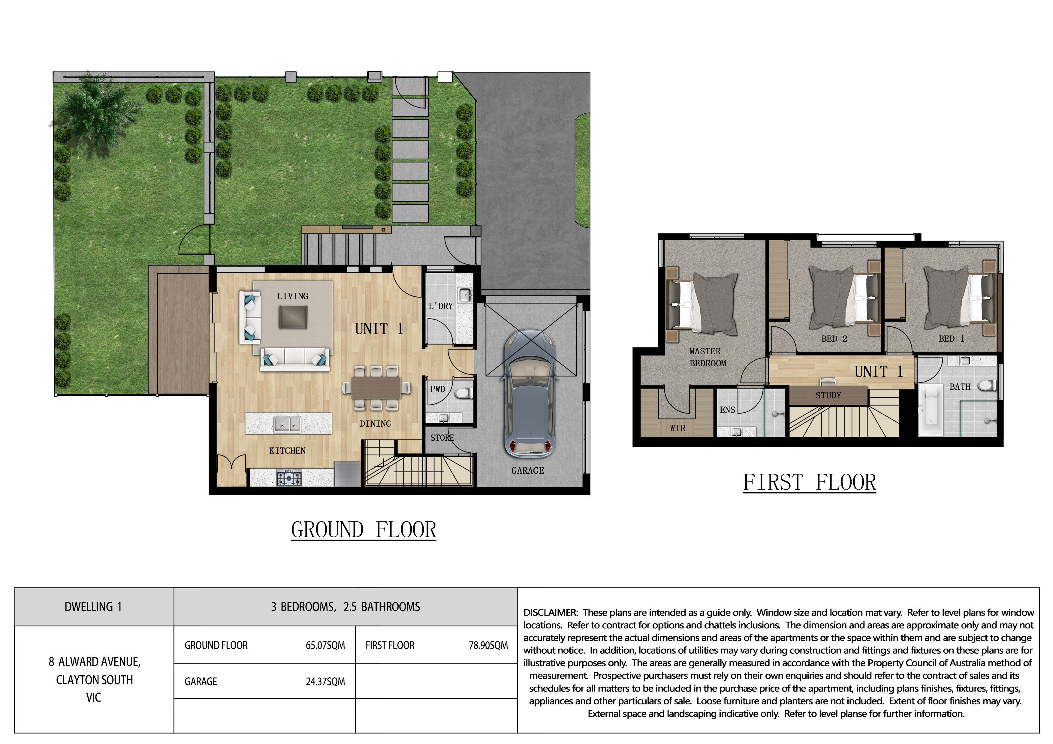 1/8 Alward Avenue, CLAYTON SOUTH VIC 3169 - Floorplan