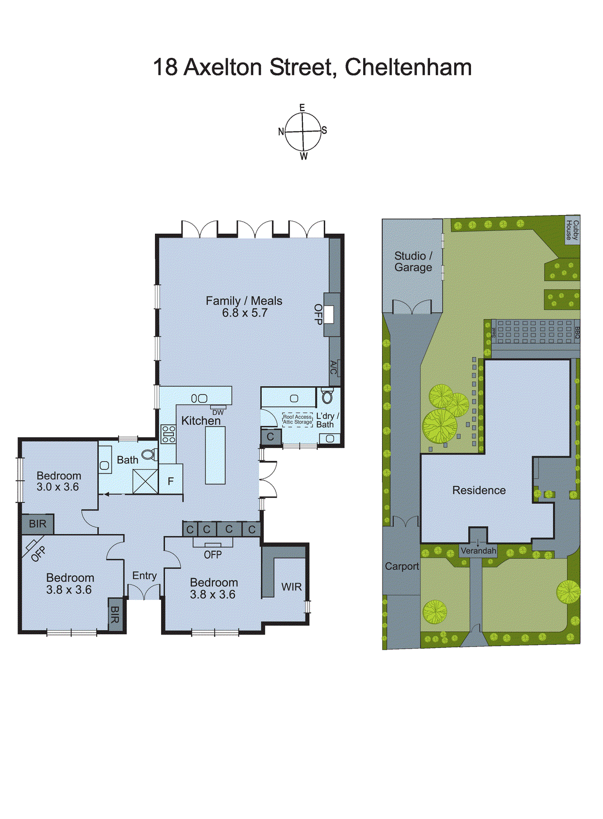 18 Axelton Street, Cheltenham VIC 3192 - Floorplan