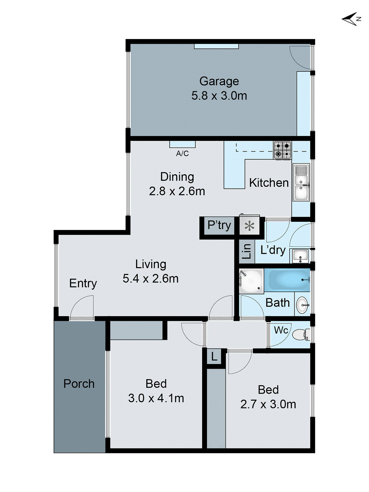 1/8 Bowlers Avenue, Geelong West VIC 3218 - Floorplan