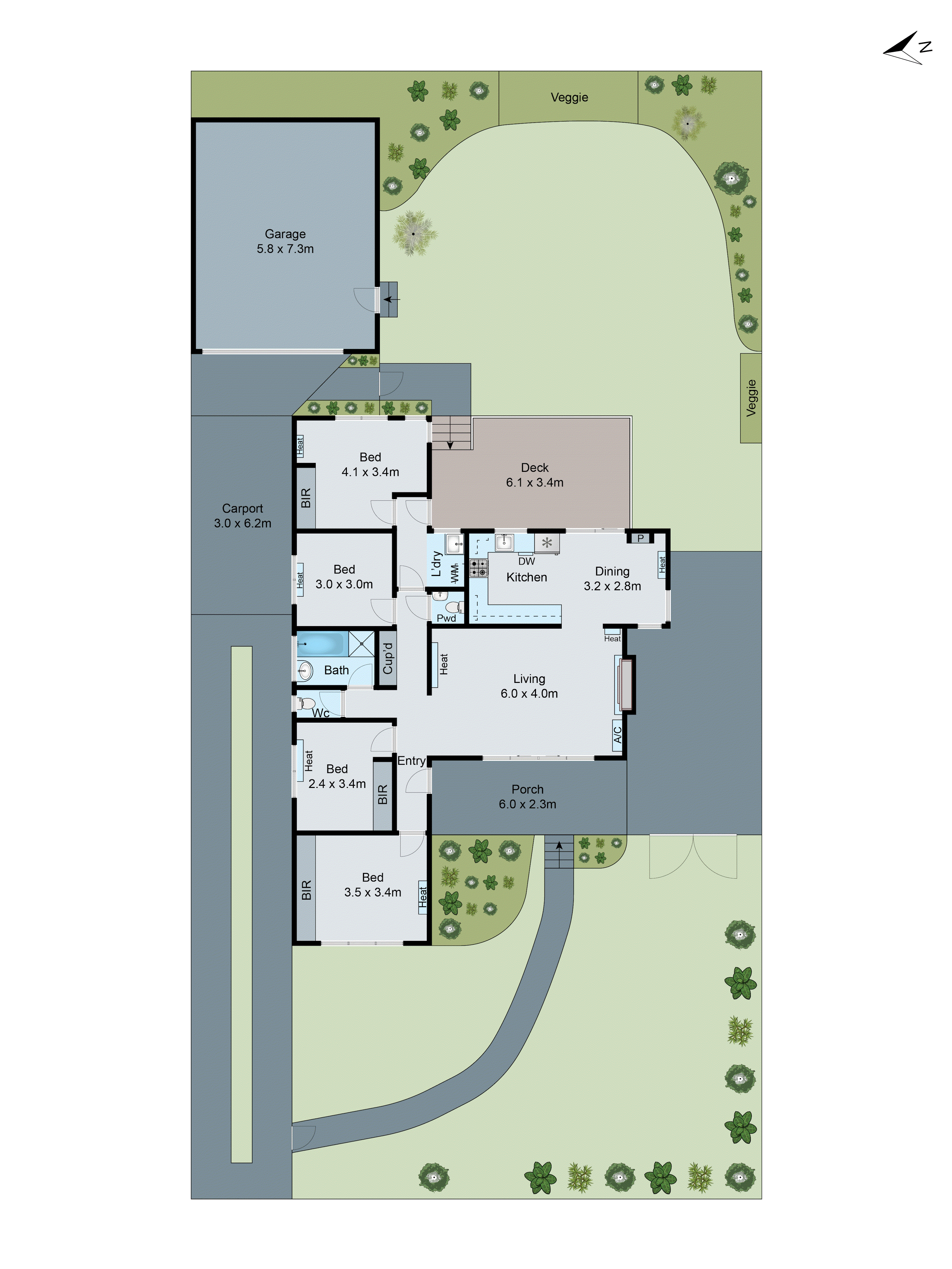 18 Cheam Walk, Highton VIC 3216 - Floorplan