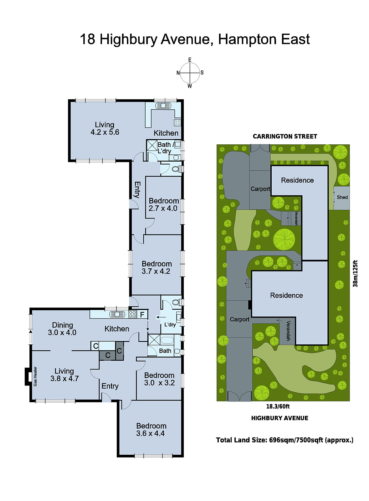 18 Highbury Avenue, Hampton East VIC 3188 - Floorplan