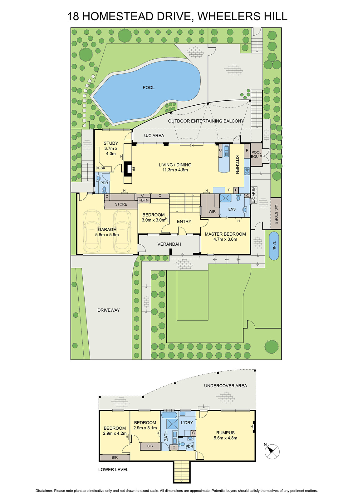 18 Homestead Drive, Wheelers Hill VIC 3150 - Floorplan