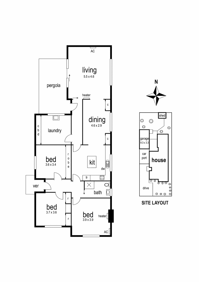 18 Kidman Street, YARRAVILLE VIC 3013 - Floorplan