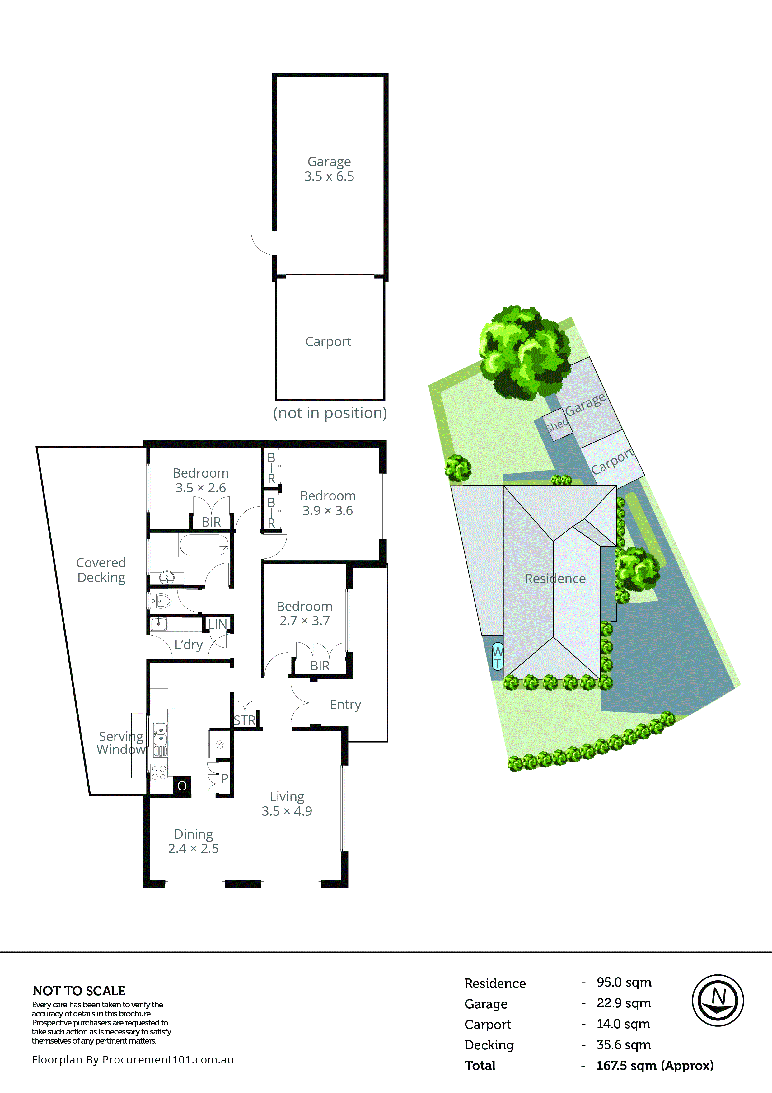 18 Kuringgai Crescent, Noble Park VIC 3174 - Floorplan