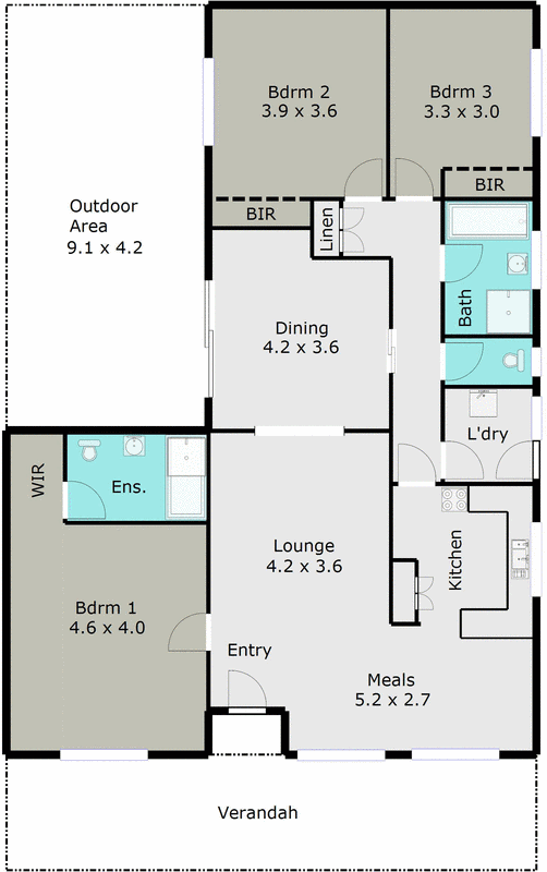 18 Lyons Street, Miners Rest VIC 3352 - Floorplan
