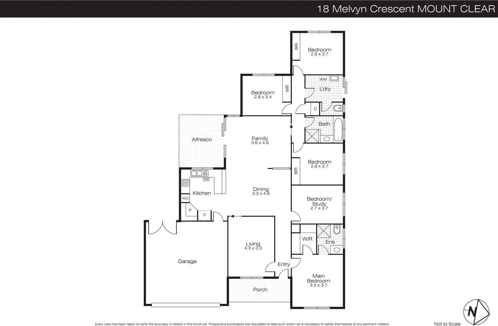 18 Melvyn Crescent, Mount Clear VIC 3350 - Floorplan
