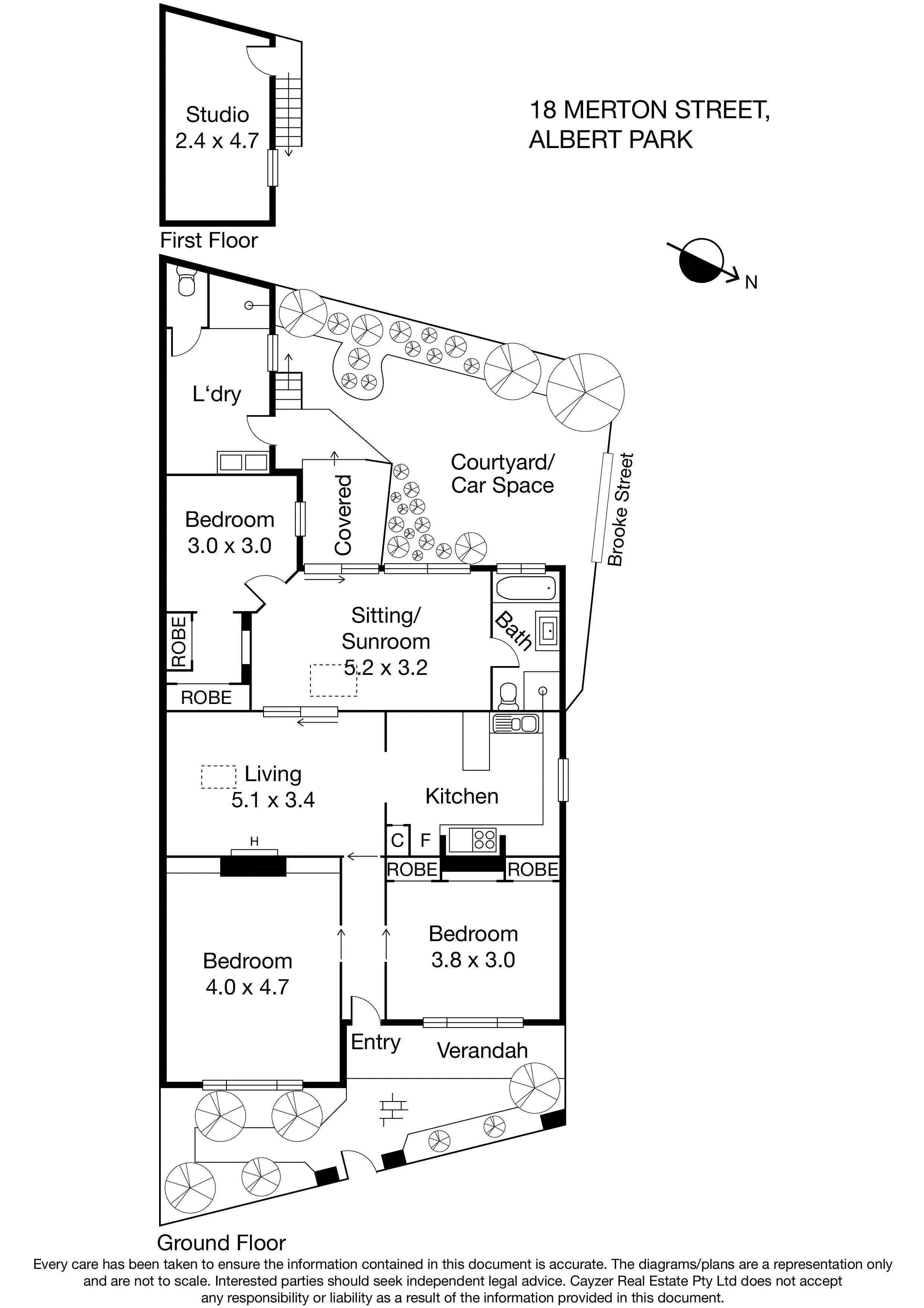 18 Merton Street, ALBERT PARK VIC 3206 - Floorplan