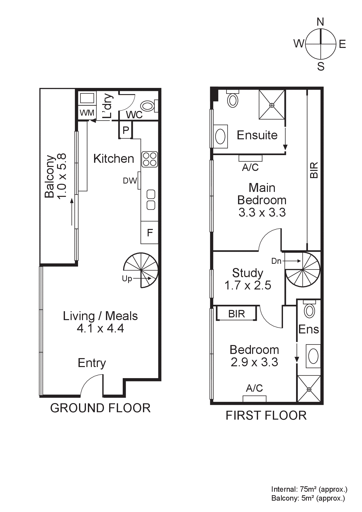 1/8 Princes Close, Prahran VIC 3181 - Floorplan