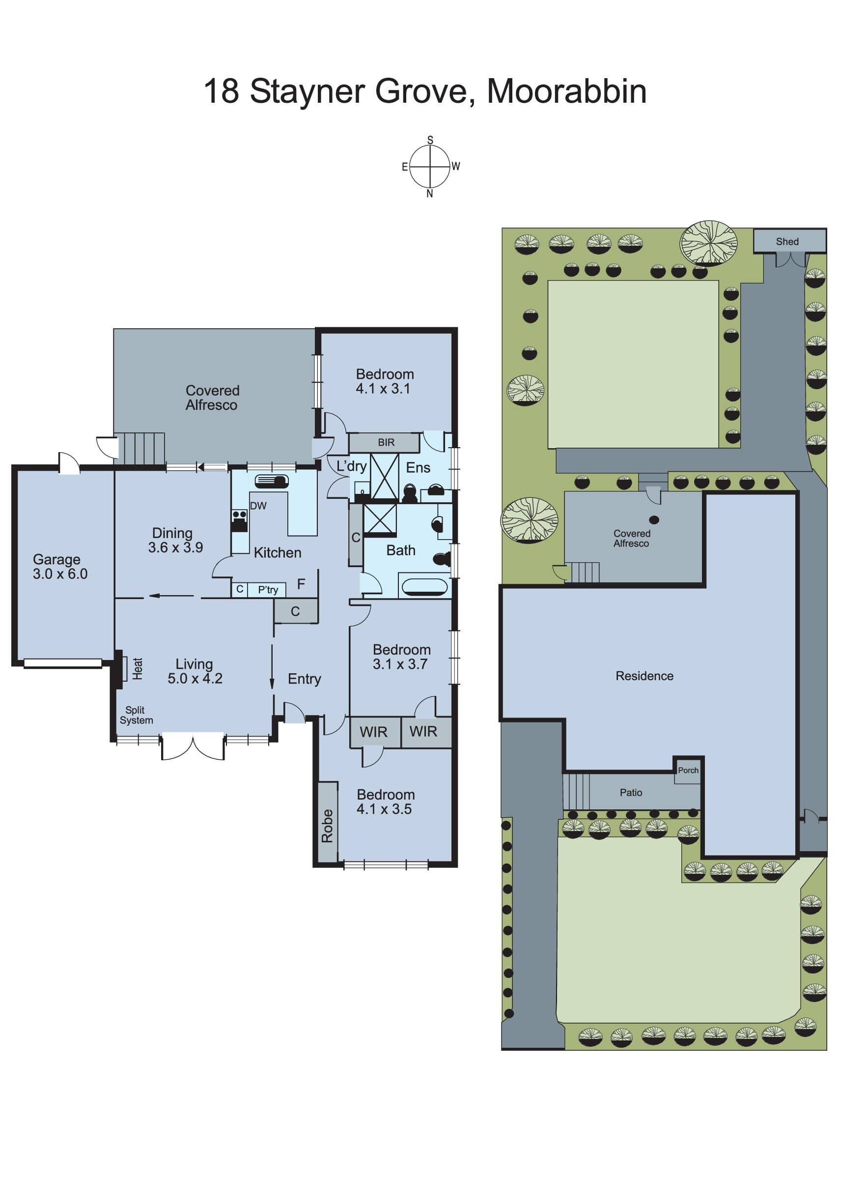 18 Stayner Grove, Moorabbin VIC 3189 - Floorplan