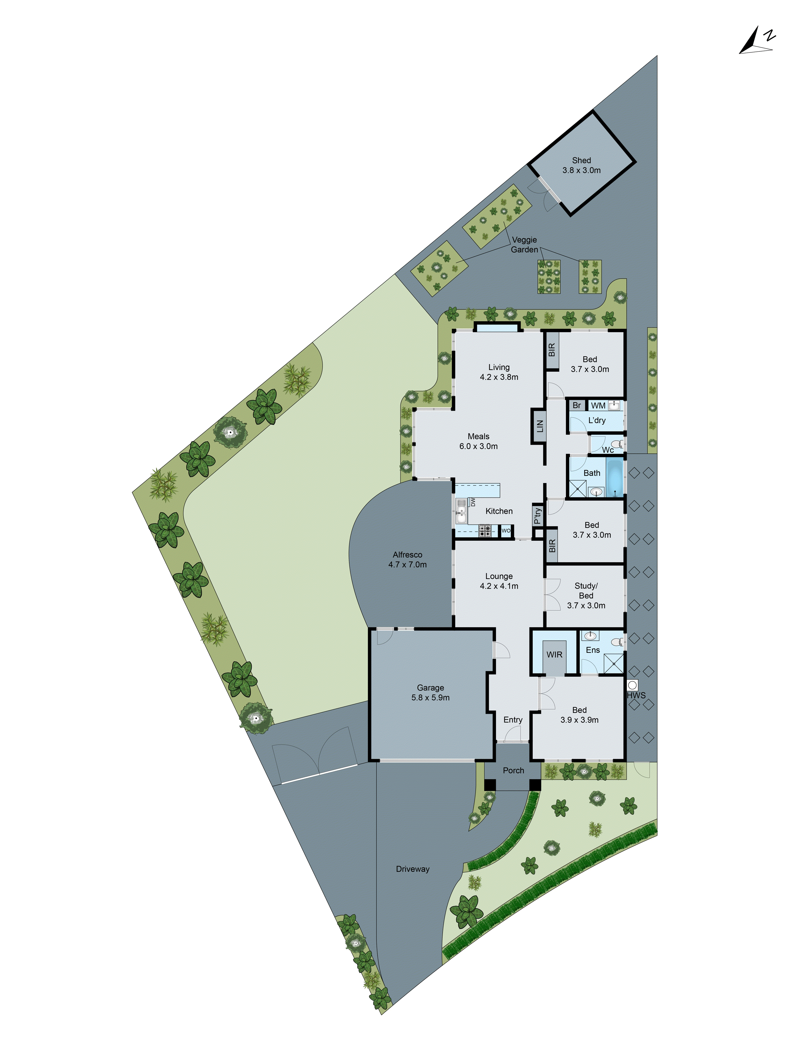 18 Waratah Place, Grovedale VIC 3216 - Floorplan