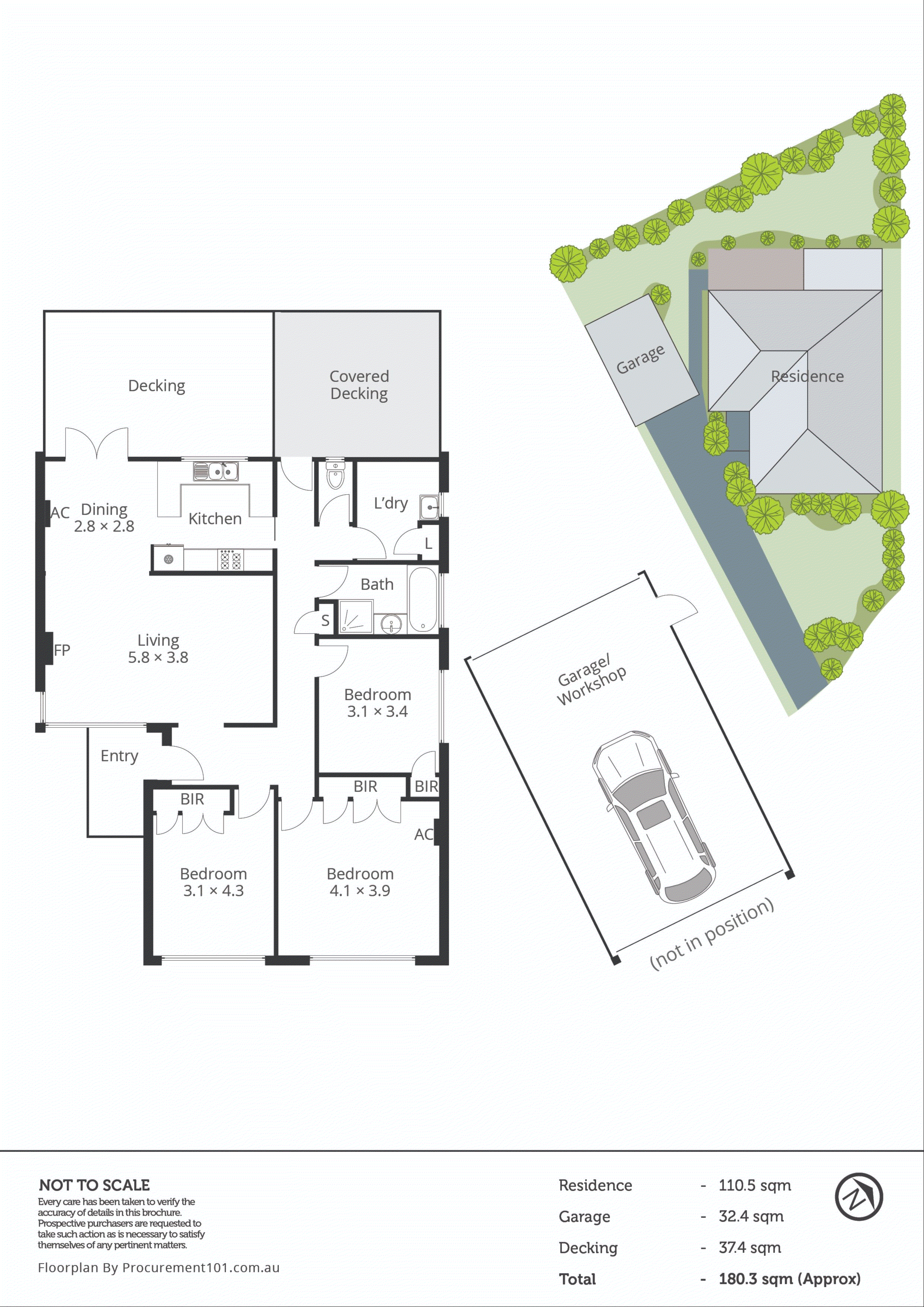 18 Yennora Court, Keysborough VIC 3173 - Floorplan