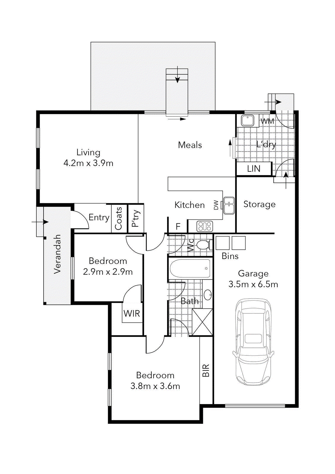 1/801 Ripon Street South, Redan VIC 3350 - Floorplan