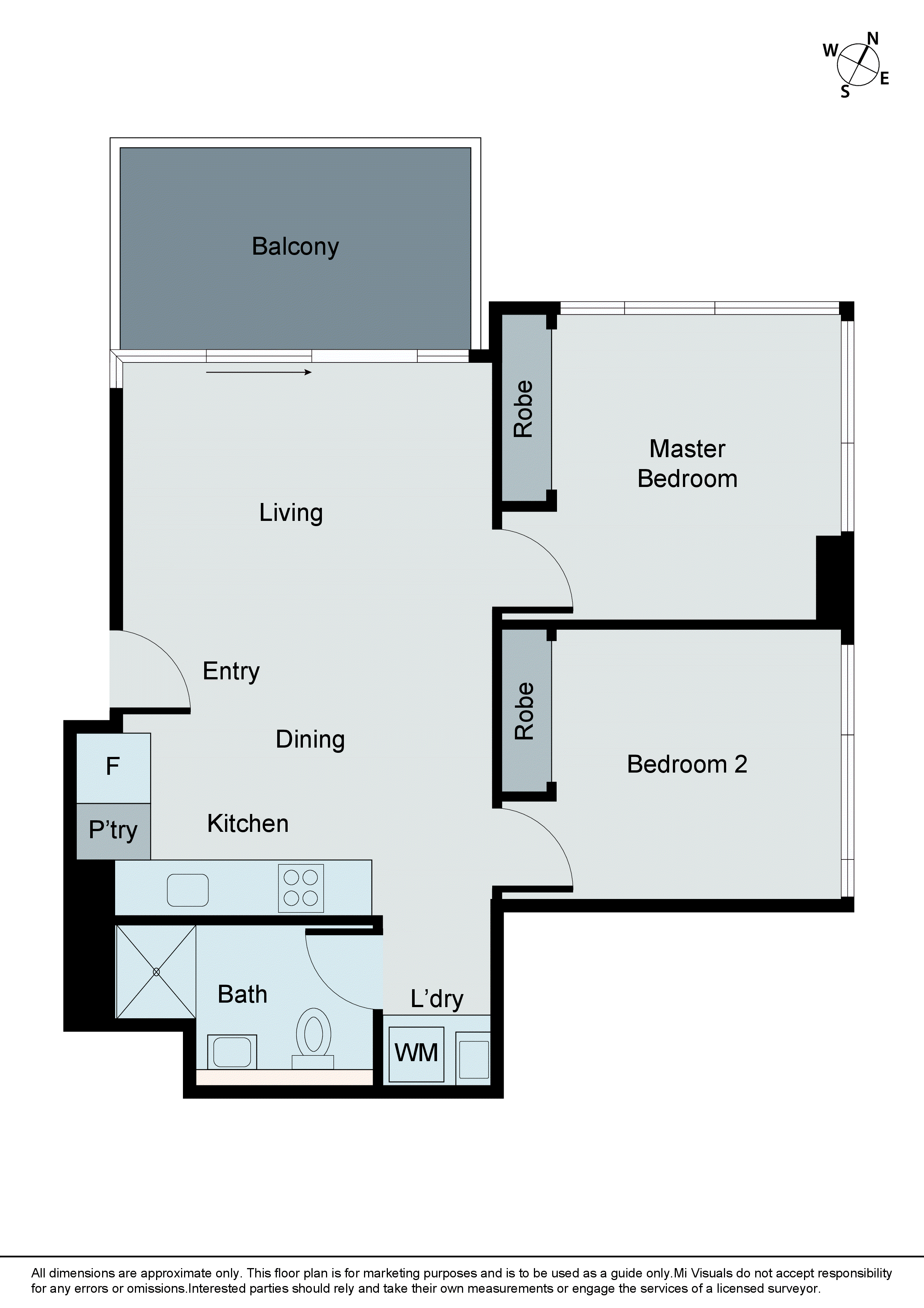 1801/3 Aquitania Way, Docklands VIC 3008 - Floorplan