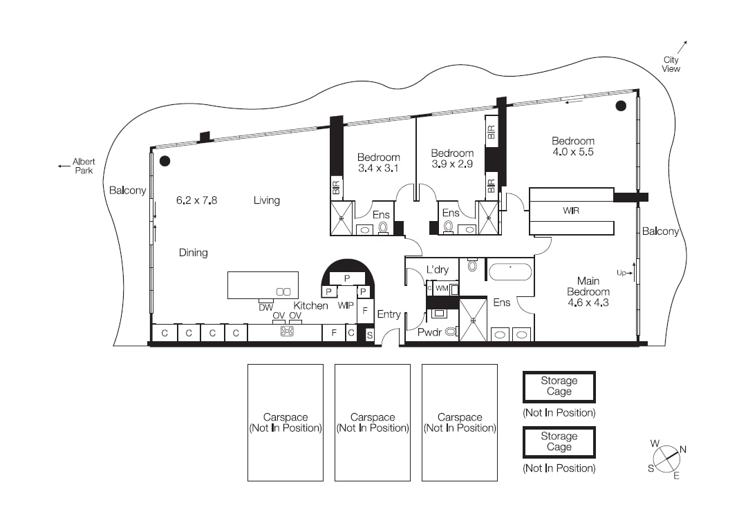 1801/35 Albert Road, Melbourne VIC 3004 - Floorplan
