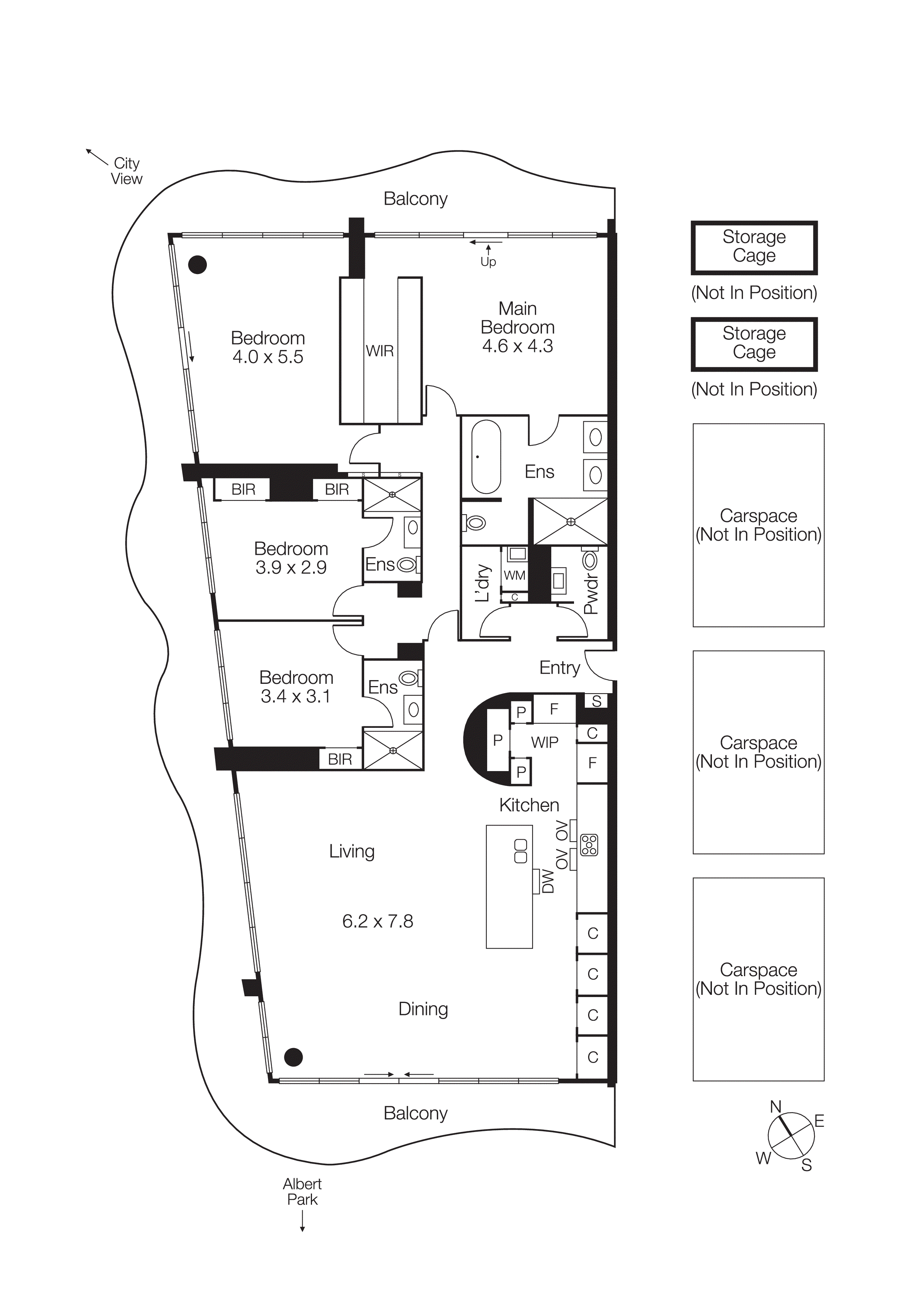 1801/35 Albert Road, Melbourne VIC 3004 - Floorplan