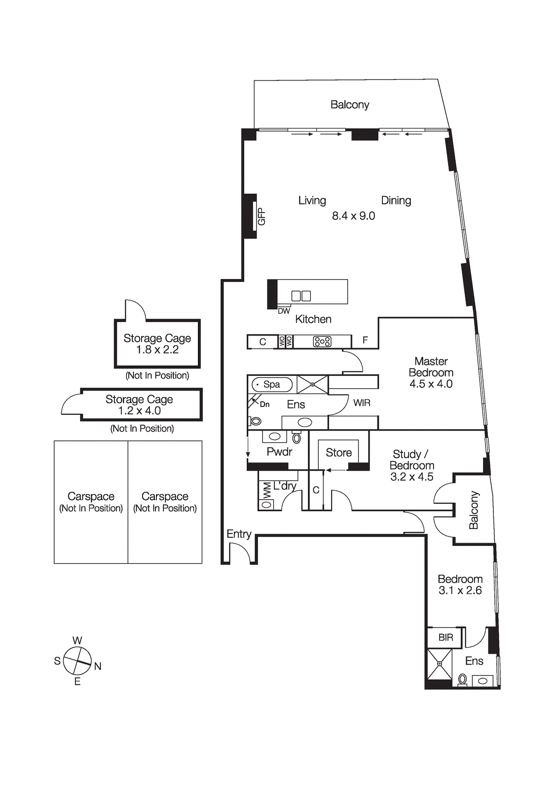1801/594 St Kilda Road, Melbourne VIC 3004 - Floorplan