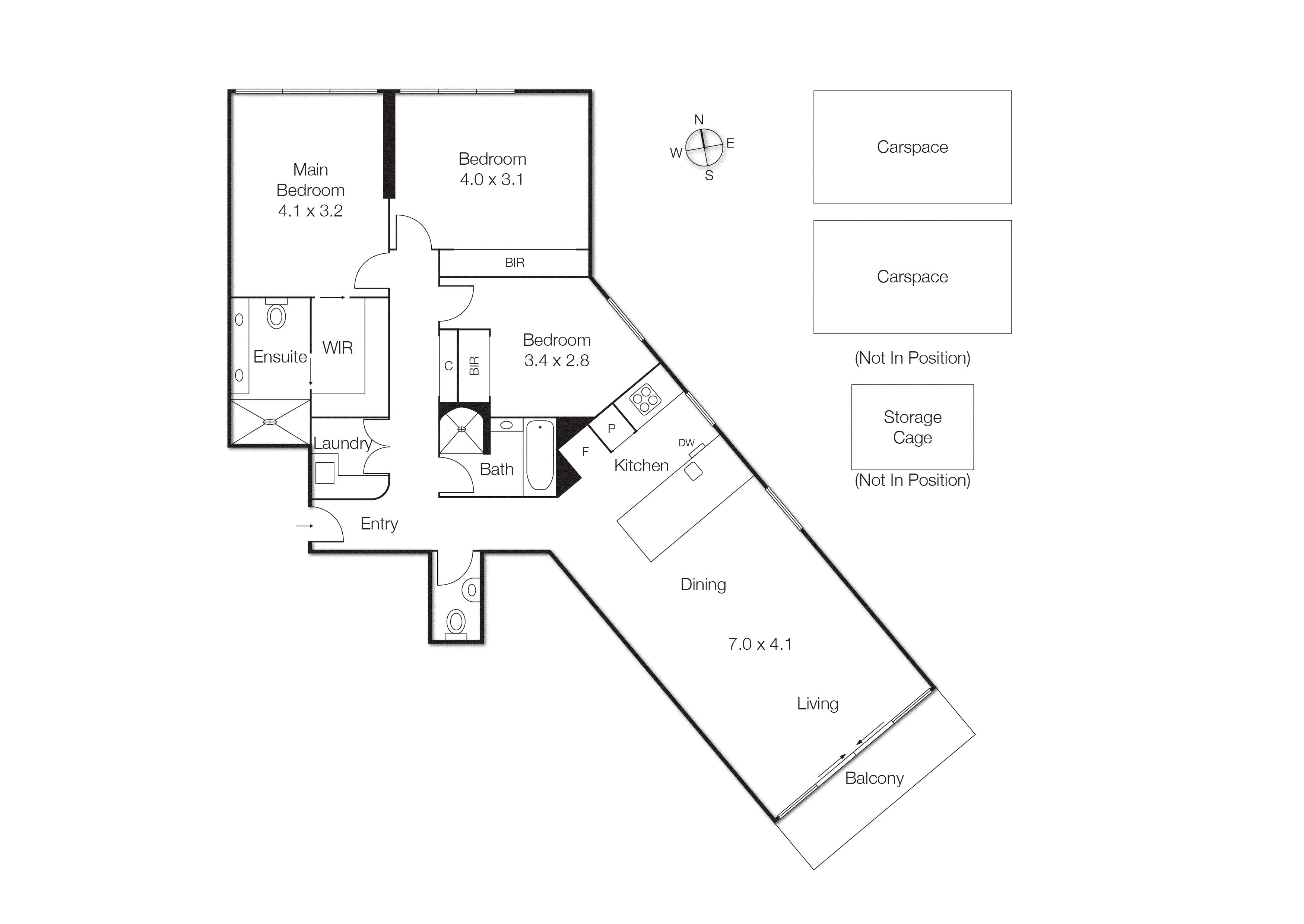 1805/20 Rakaia Way, Docklands VIC 3008 - Floorplan
