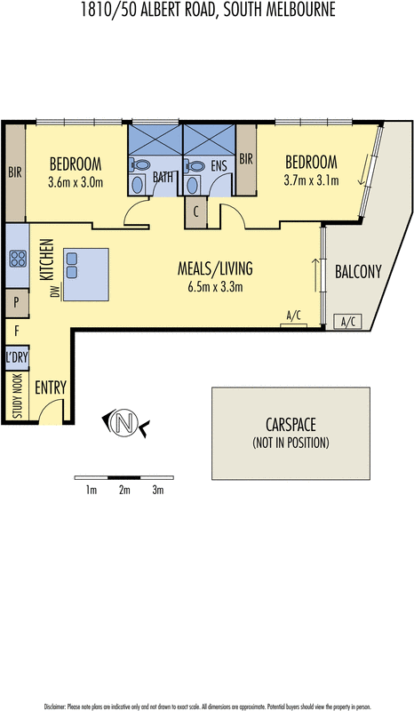 1810/50 Albert Road, South Melbourne VIC 3205 - Floorplan