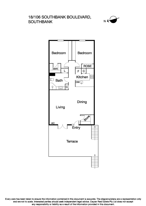 18/106 Southbank Boulevard, SOUTHBANK VIC 3006 - Floorplan