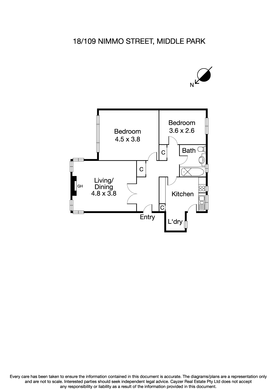 18/109 Nimmo Street, Middle Park VIC 3206 - Floorplan