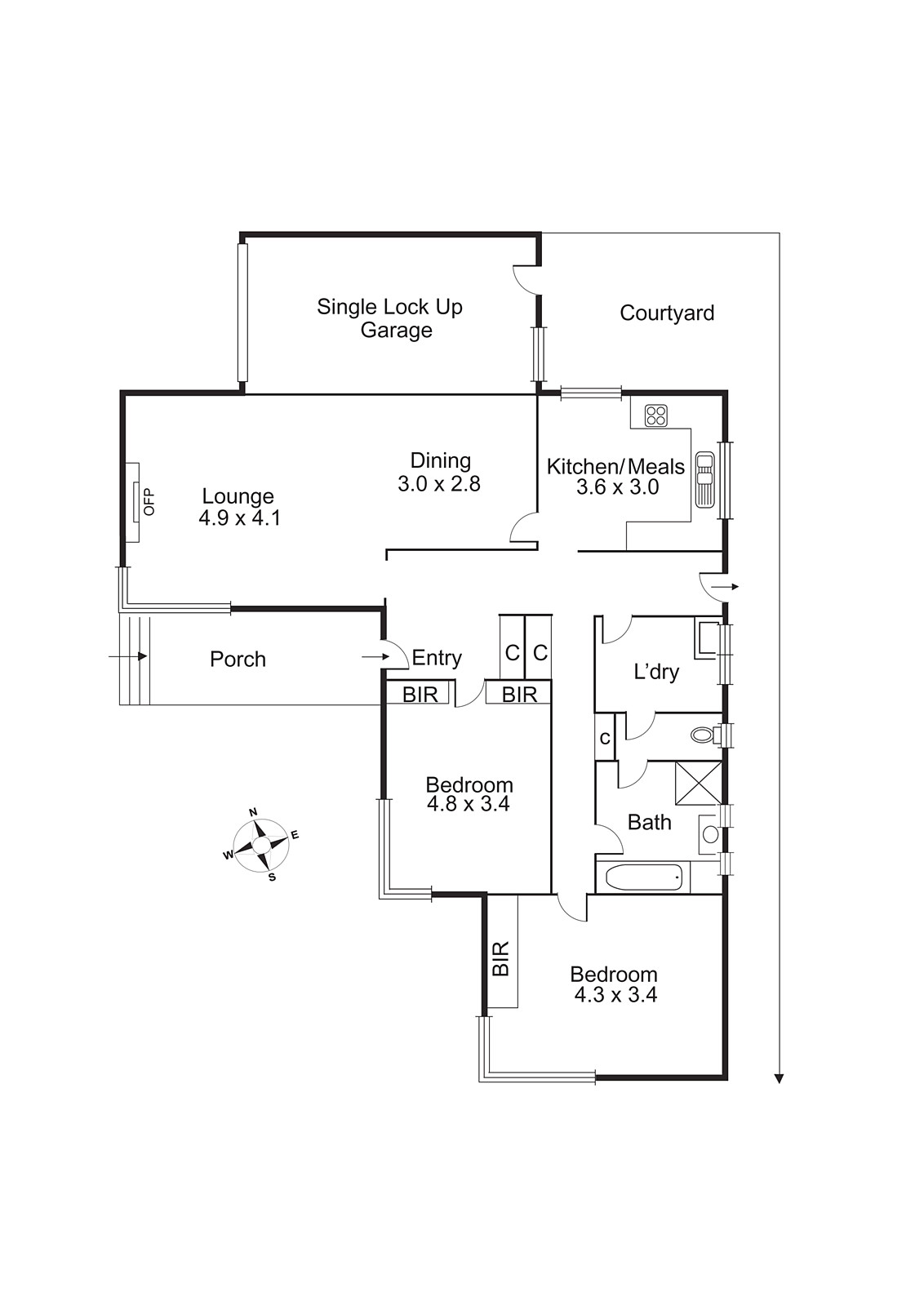 1/811 Centre Road, Bentleigh East VIC 3165 - Floorplan