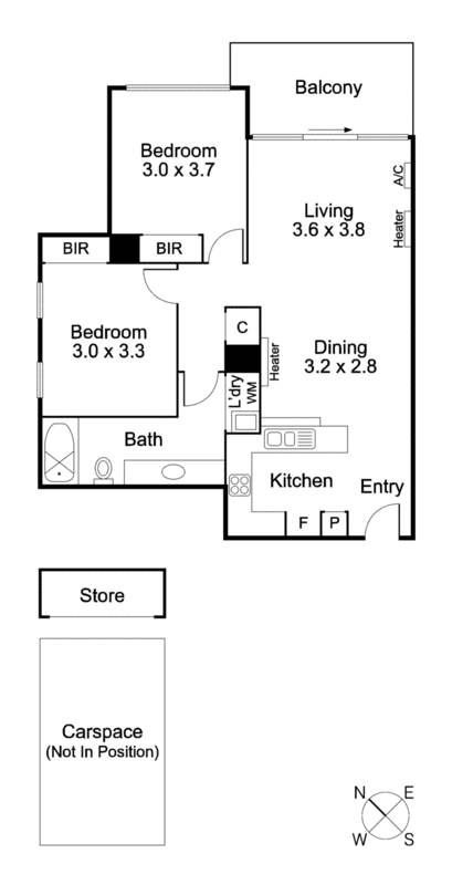 18/125 Ormond Road, Elwood VIC 3184 - Floorplan