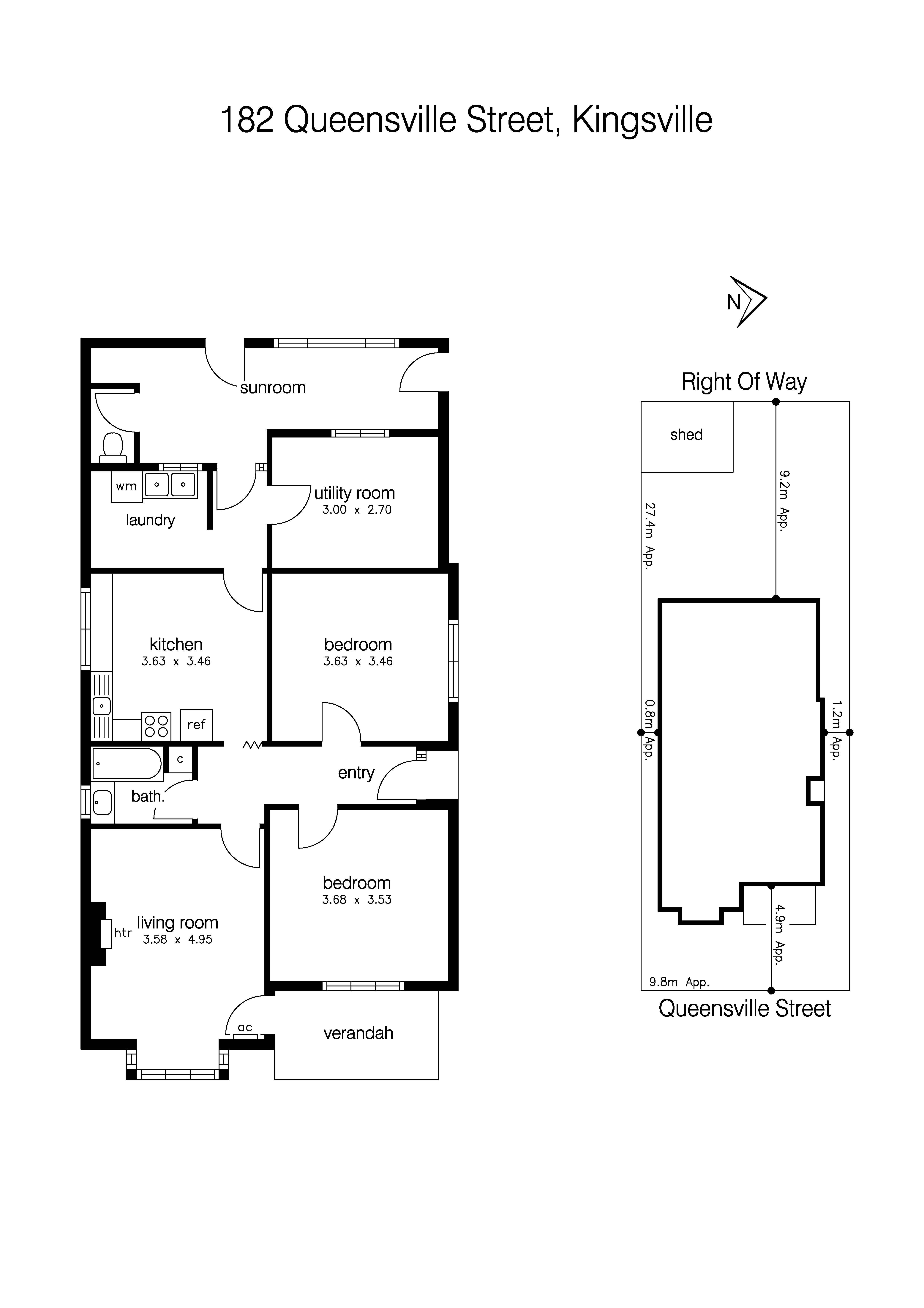 182 Queensville Street, KINGSVILLE VIC 3012 - Floorplan