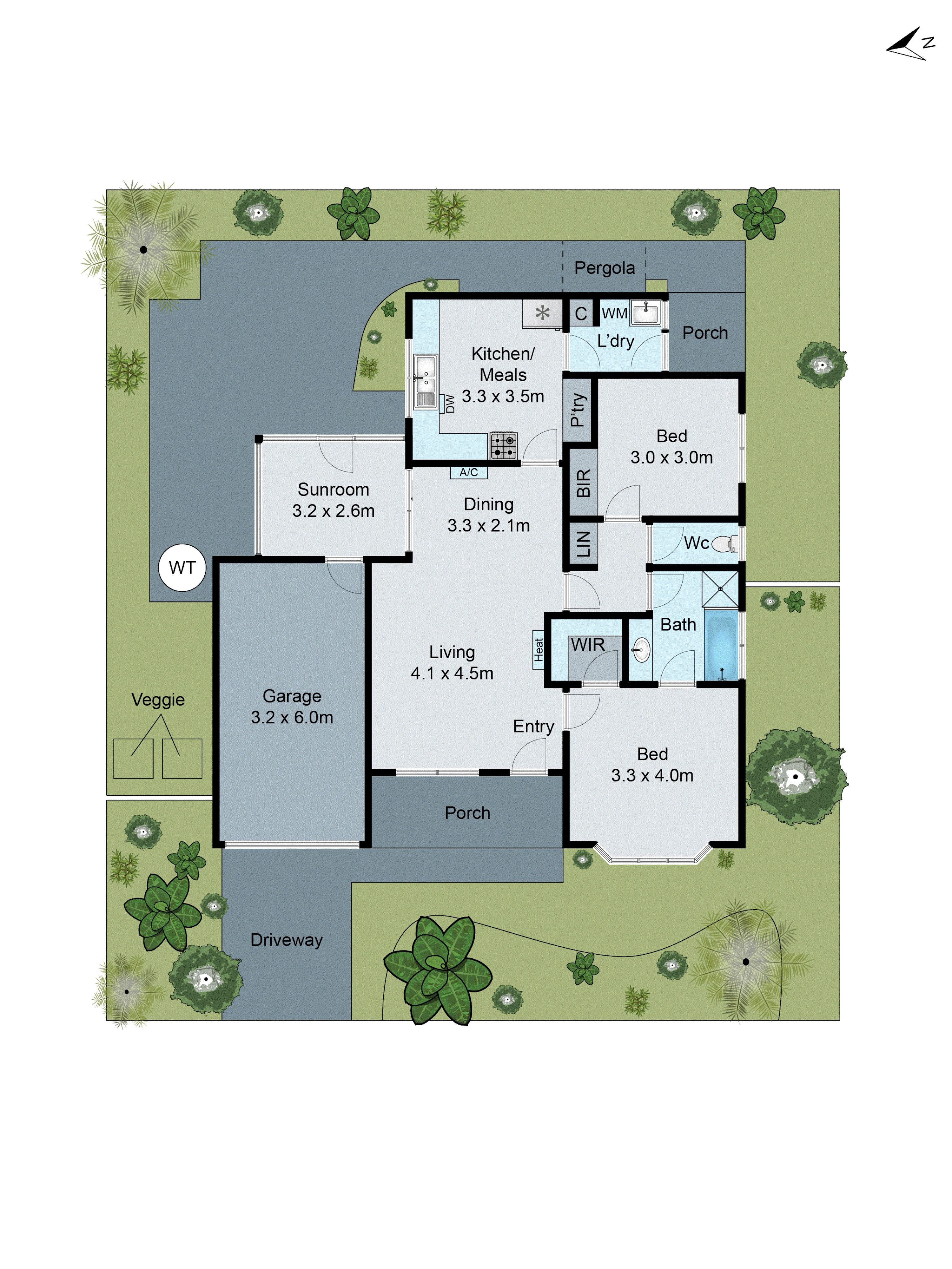 1/83-85 Helms Street, Newcomb VIC 3219 - Floorplan