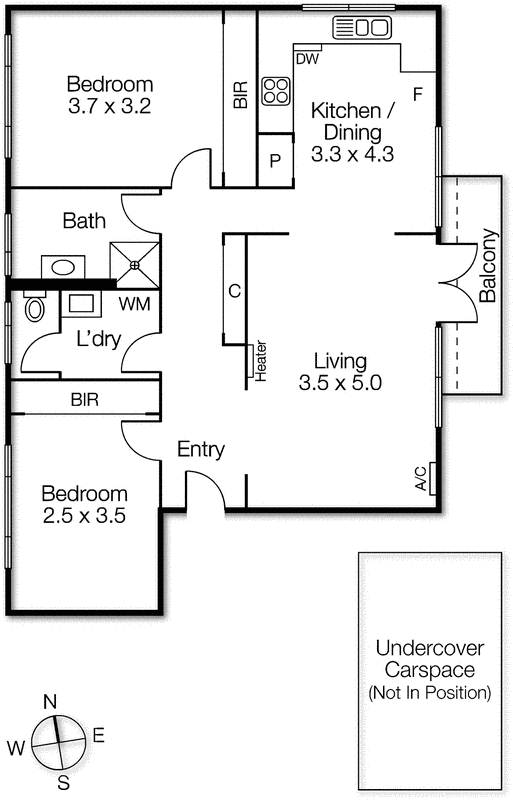 18/33 Hotham Street, St Kilda East VIC 3183 - Floorplan