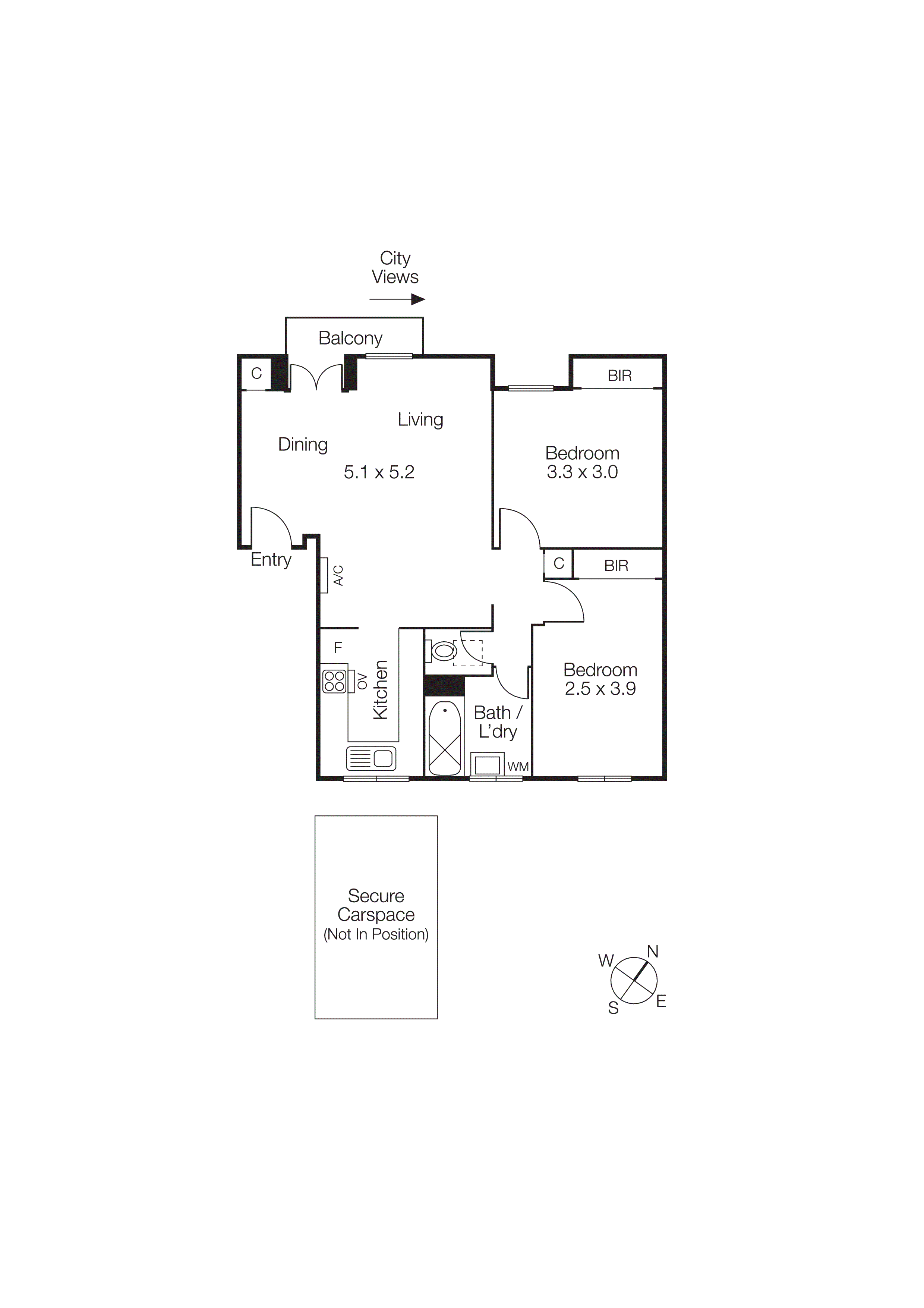 18/334 Princes Street, Port Melbourne VIC 3207 - Floorplan