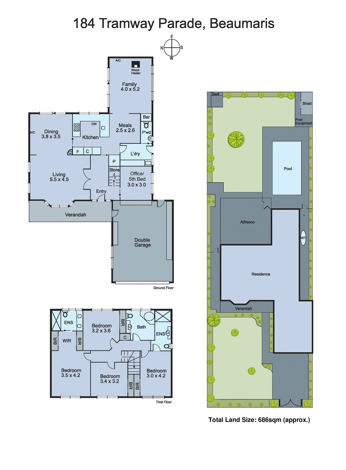 184 Tramway Parade, Beaumaris VIC 3193 - Floorplan